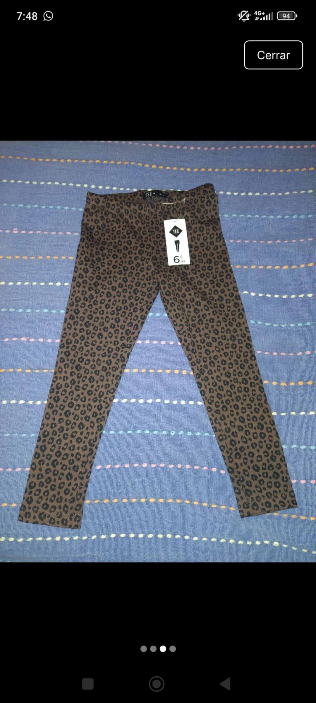 Mallas animal print 3-4 años nuevas